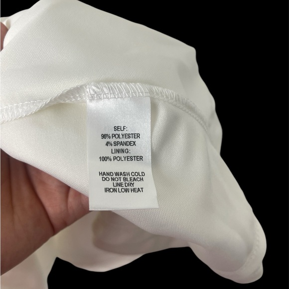 Lulus Off-white Square Neck Sleeveless Dress Size Small - Picture 5 of 10